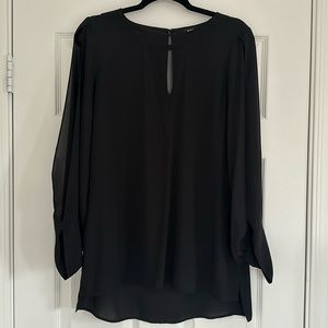 Express Black Long Sleeve Blouse Size Medium